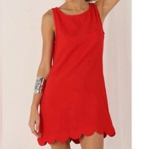 NWT XXL Kate Spade X for Target Red Sleeveless Scalloped Dress
